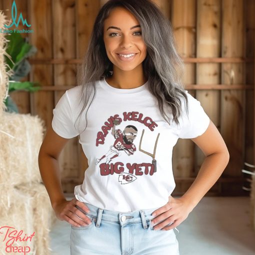 Chiefs travis kelce big yetI Football player T shirt