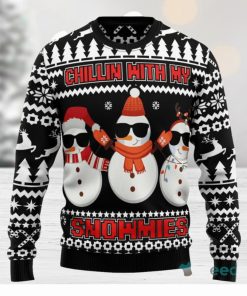 Merry Christmas Snow Pattern Funny Cute Air Force Falcons Ugly Christmas  Sweater - Banantees