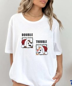 Chip and Dale double trouble Merry Christmas cartoon shirt