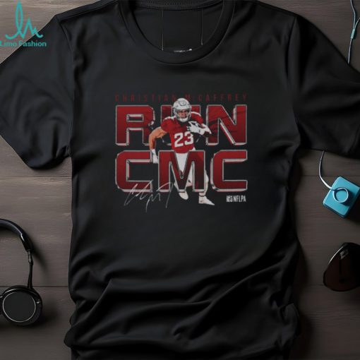 Christian McCaffrey San Francisco Run CMC Metal WHT Shirt