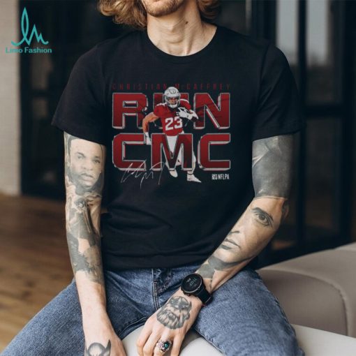 Christian McCaffrey San Francisco Run CMC Metal WHT Shirt