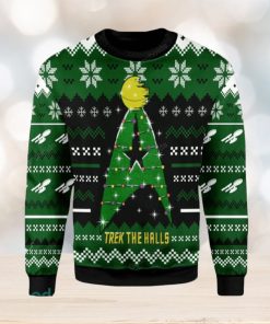 Christmas 3D Sweater Trek The Halls Green For Men And Women