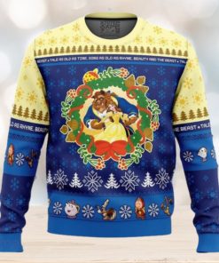 Christmas Beauty and the Beast Disney Ugly Christmas Sweater Best Gift For Men And Women