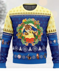 Christmas Beauty and the Beast Disney Ugly Christmas Sweater Best Gift For Men And Women