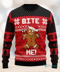 Christmas Bite Me Ugly Christmas Sweater 3D Printed Christmas Sweater