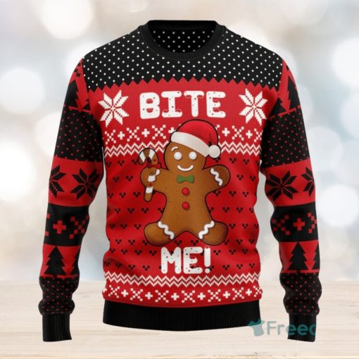 Christmas Bite Me Ugly Christmas Sweater 3D Printed Christmas Sweater