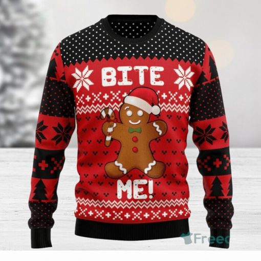 Christmas Bite Me Ugly Christmas Sweater 3D Printed Christmas Sweater