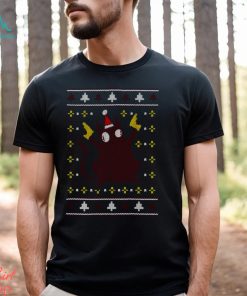 Christmas Cat Holding Gun shirt