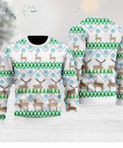 Christmas Deer Tree Ugly Christmas Sweater Gift Knitting Sweater