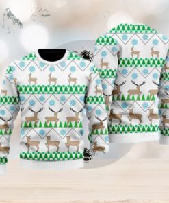 Christmas Deer Tree Ugly Christmas Sweater Gift Knitting Sweater