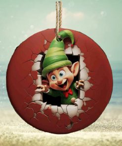 Christmas Elf Sublimation Ornament