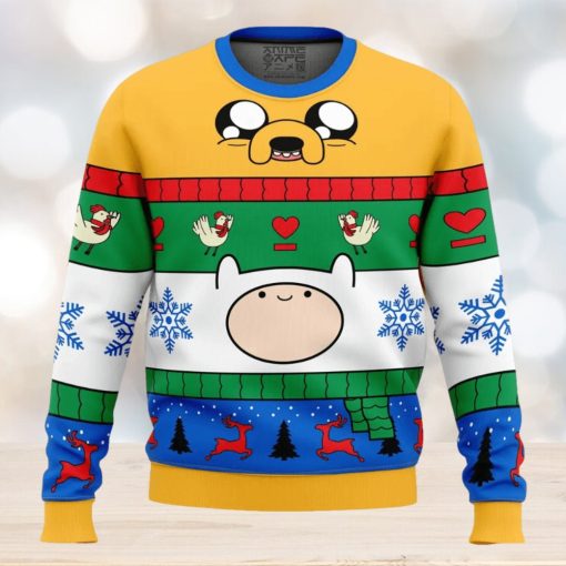 Christmas Finn and Jake Adventure Time Ugly Christmas Sweater