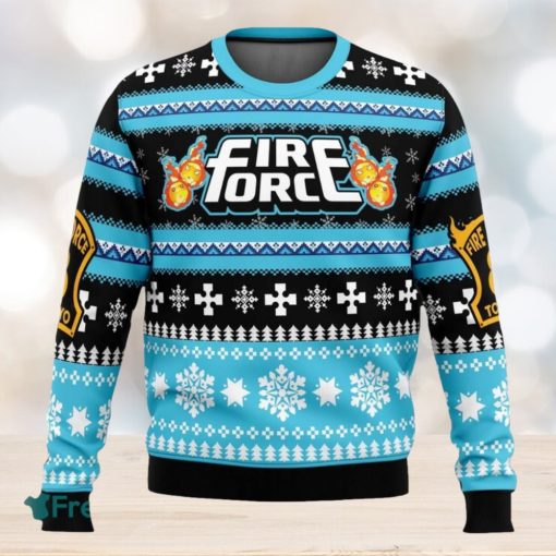 Christmas Flame Fire Force Ugly Christmas Sweaters 3D Super Hot