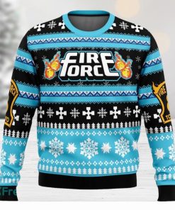 Christmas Flame Fire Force Ugly Christmas Sweaters 3D Super Hot