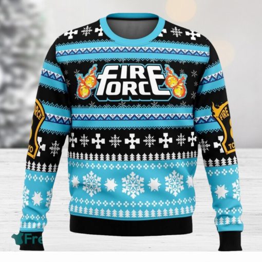 Christmas Flame Fire Force Ugly Christmas Sweaters 3D Super Hot