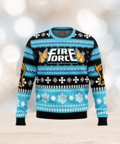 Christmas Flame Fire Force Ugly Christmas Sweaters For Men And Women