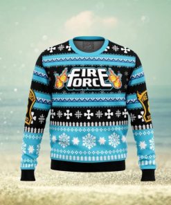 Christmas Flame Fire Force Ugly Christmas Sweaters For Men And Women