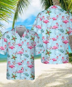 Christmas Flamingo Hawaiian Shirt Practical Beach Gift For Him