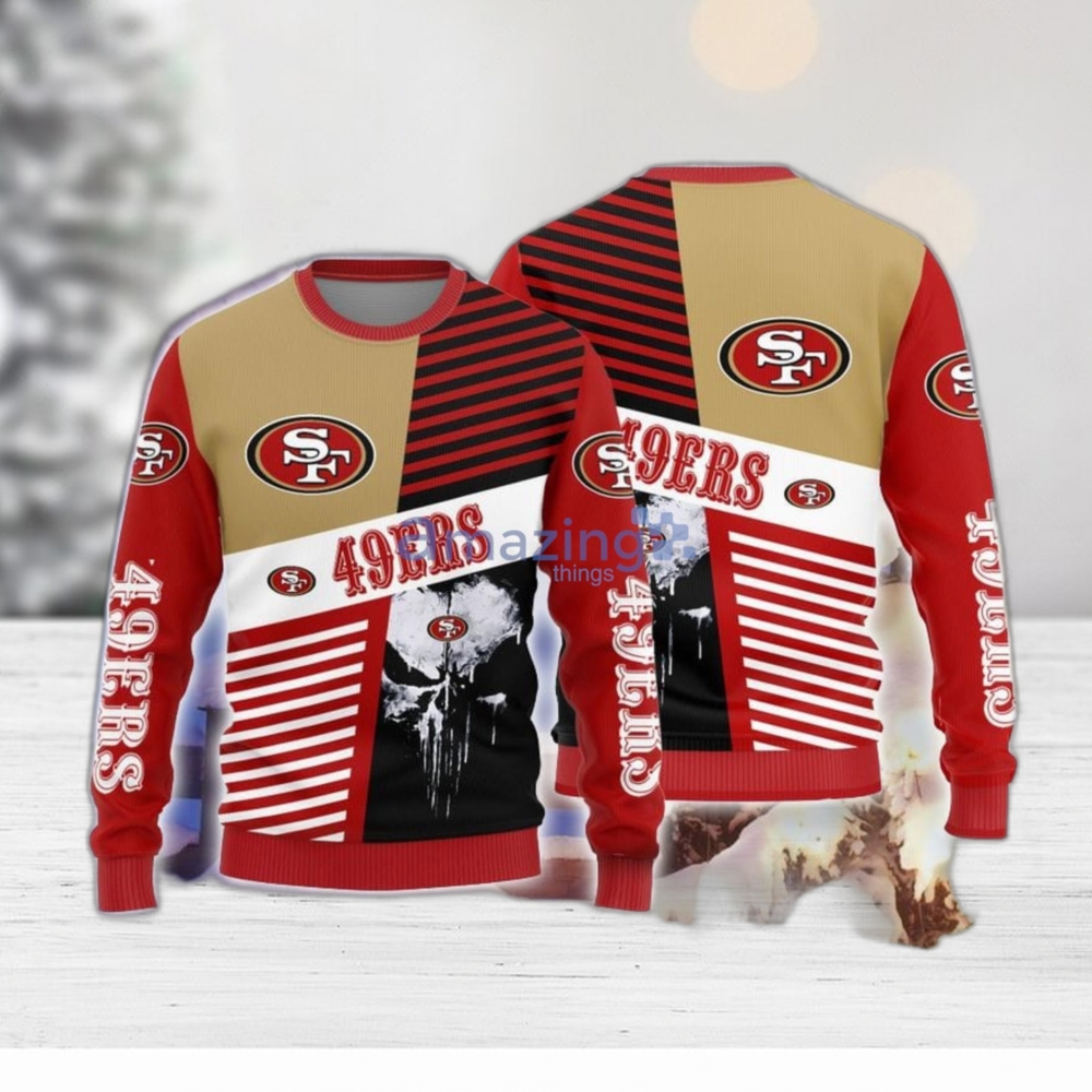 3D Print San Francisco 49ers Sweater NFL Football Fans Ugly Christmas  Sweater Christmas Gift For Men And Women