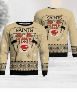 Christmas New Orleans Saints Funny Knitted Sweater For Men And Women