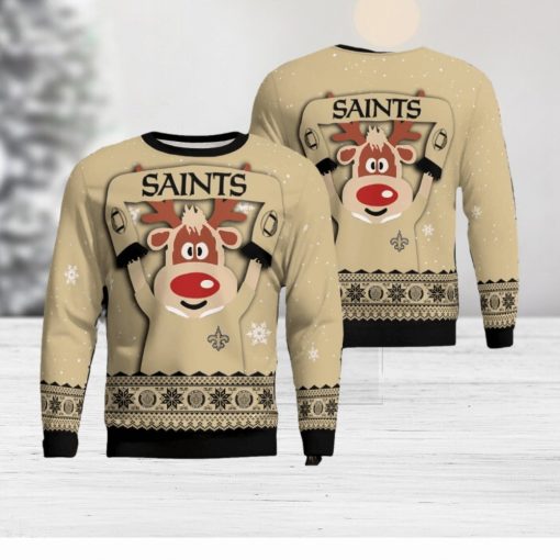 Christmas New Orleans Saints Funny Knitted Sweater For Men And Women