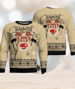 Christmas New Orleans Saints Funny Knitted Sweater For Men And Women