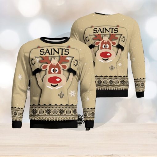 Christmas New Orleans Saints Funny Knitted Sweater For Men And Women