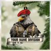 American Football Player Photo Personalized Ornament Gift For Football Player Football Lovers