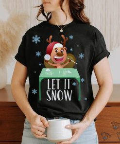 Christmas Reindeer Cocaine Santa Sweater Let It Snow Gift T Shirt