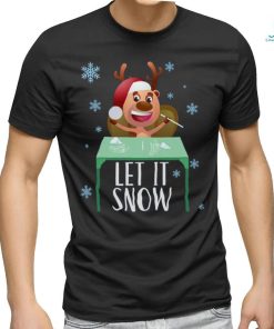 Christmas Reindeer Cocaine Santa Sweater Let It Snow Gift T Shirt