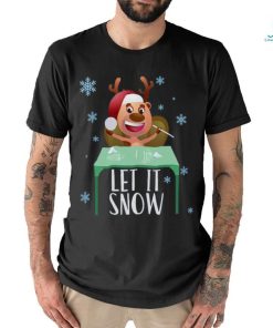 Christmas Reindeer Cocaine Santa Sweater Let It Snow Gift T Shirt