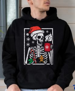 Christmas Skeleton Hot Chocolate Xmas Men Kids Youth T shirt