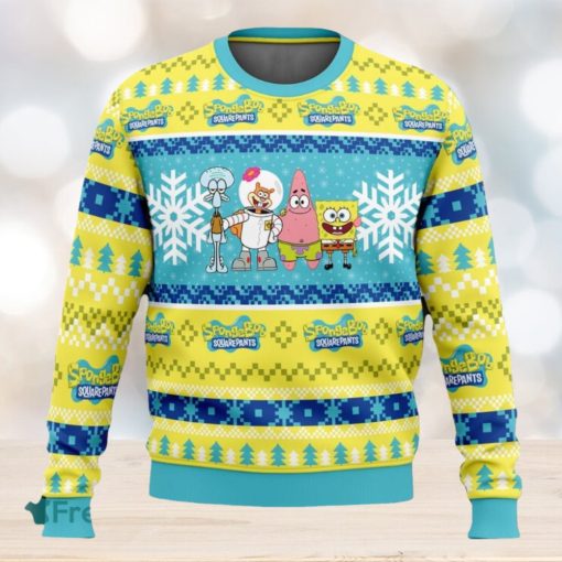 Christmas Spongebob Nickelodeon Ugly Christmas Sweaters 3D Super Hot