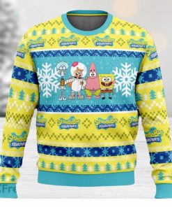 Christmas Spongebob Nickelodeon Ugly Christmas Sweaters 3D Super Hot