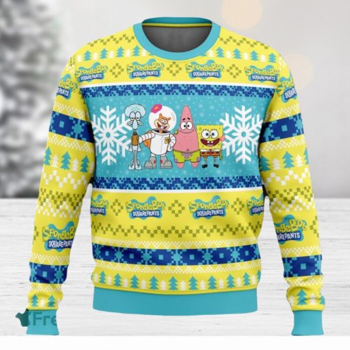 Christmas Spongebob Nickelodeon Ugly Christmas Sweaters 3D Super Hot