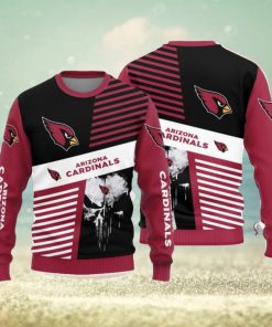 Christmas Sweater Arizona Cardinals Skull Pattern Limited Edition 3D Sweater