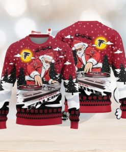 Christmas Sweater Atlanta Falcons Christmas Funny DJ Santa Limited Edition 3D Sweater