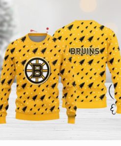 Christmas Sweater Boston Bruins Christmas Pine Tree Patterns Pattern 3D Sweater