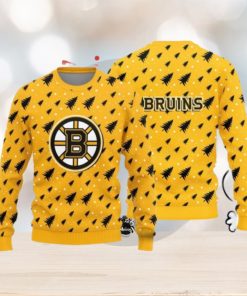 Christmas Sweater Boston Bruins Christmas Pine Tree Patterns Pattern 3D Sweater