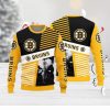 Custom Number And Name Born To Drink Bud Light and Play Hockey Sweater Beer Lovers Cold For Fans Gift