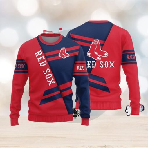 Christmas Sweater Boston Red Sox Basic Pattern Limited Edition 3D Sweater