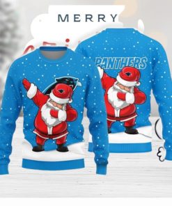 Christmas Sweater Carolina Panthers Dab Santa Limited Edition 3D Sweater