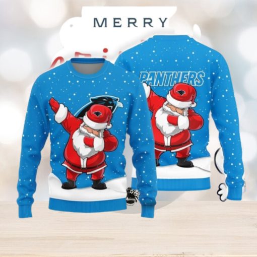 Christmas Sweater Carolina Panthers Dab Santa Limited Edition 3D Sweater