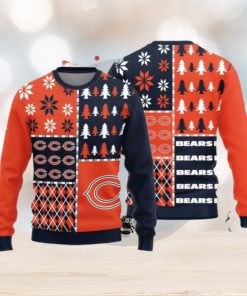 Christmas Sweater Chicago Bears Christmas Pine Trees Pattern Limited Edition 3D Sweater