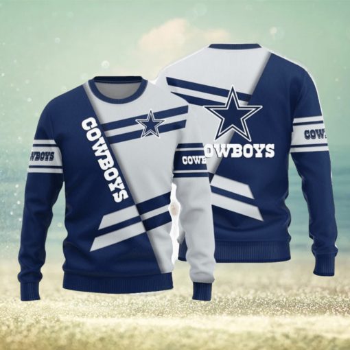 Christmas Sweater Dallas Cowboys Basic Pattern Limited Edition 3D Sweater