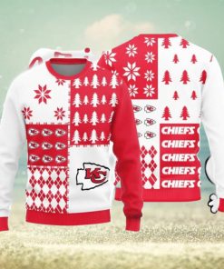 Christmas Sweater Kansas City Chiefs Christmas Pine Trees Pattern Limited Edition 3D Sweater