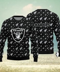 Christmas Sweater Las Vegas Raiders Christmas Pine Tree Patterns Pattern 3D Sweater