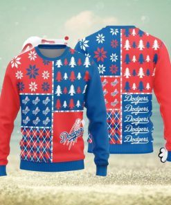 Christmas Sweater Los Angeles Dodgers Christmas Pine Trees Pattern Limited Edition 3D Sweater