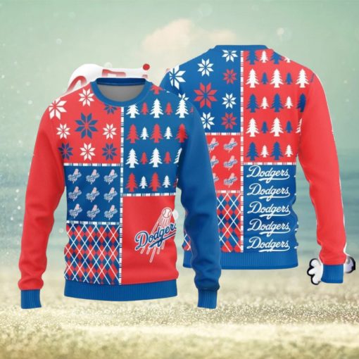 Christmas Sweater Los Angeles Dodgers Christmas Pine Trees Pattern Limited Edition 3D Sweater