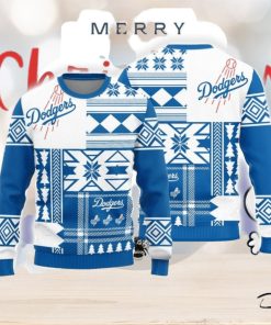 Christmas Sweater Los Angeles Dodgers Christmas Snowflakes Pattern Limited Edition 3D Sweater